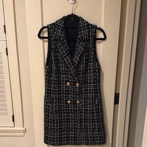 Alive and Olivia Jordy double breasted tweed tuxedo dress